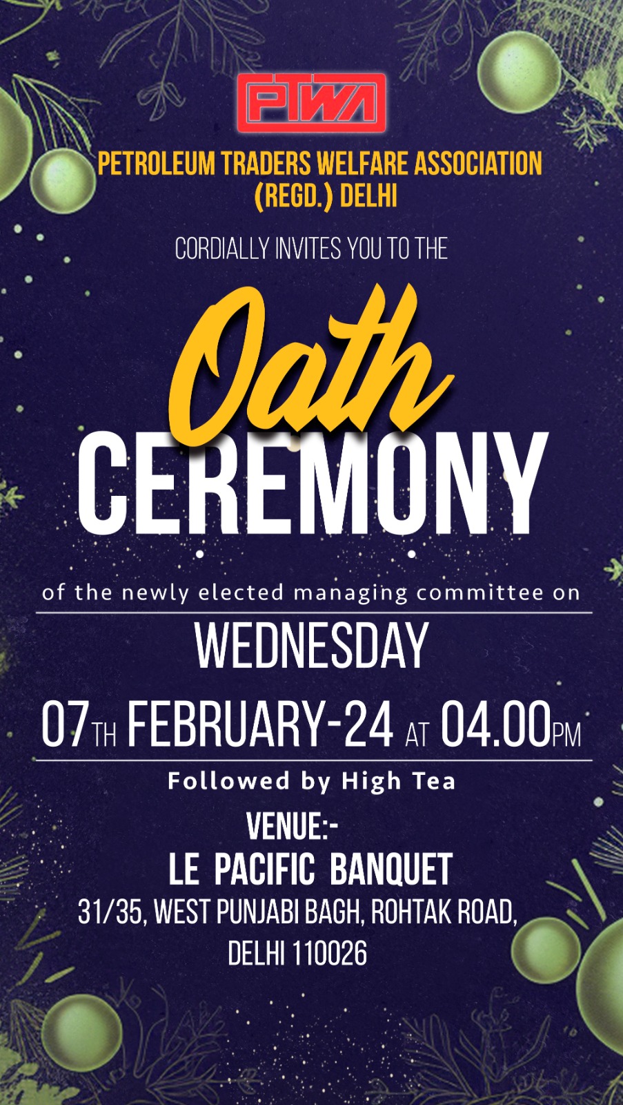 Oath ceremony 2024